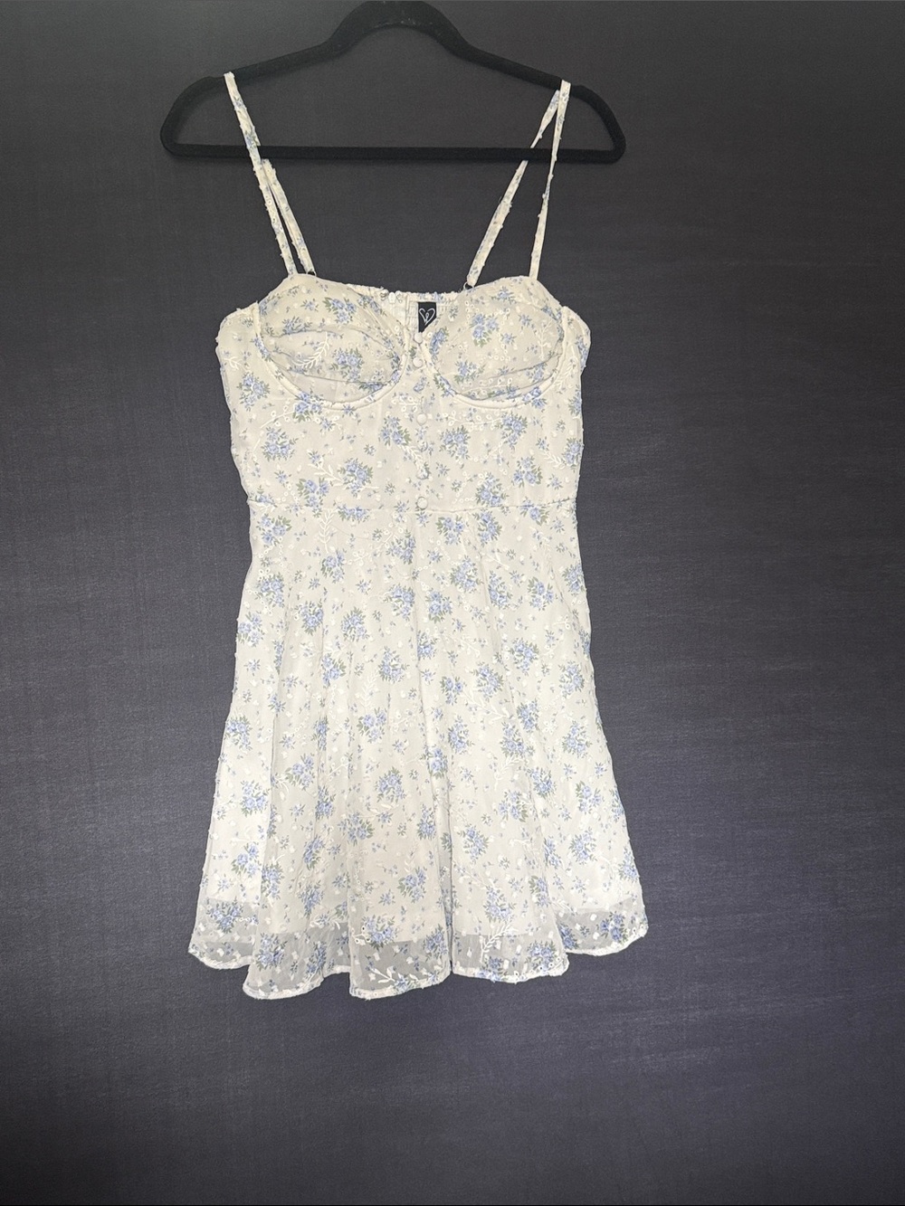 Windsor blue and white sun dress